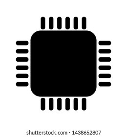 Outline cpu icon illustration vector symbol