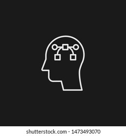 Outline creative vector icon. Creative illustration for web, mobile apps, design. Creative vector symbol.