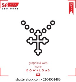 Outline cross Icon. cross icon vector isolated on white background. Graphic design, material-design, Best sellers 2022 icons, mobile application, UI UX design, EPS 10 format vector