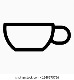 Outline cup vector icon