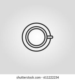 Outline cup web icon ilustration vector symbol