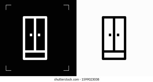 Outline Cupboard icon icon Vector illustration