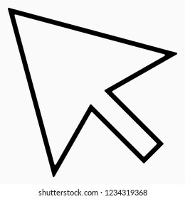 Outline Cursor vector icon