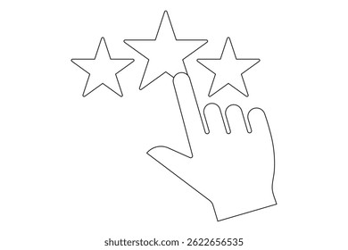 Outline customer satisfaction icons, user feedback icons set vector illustration eps 10