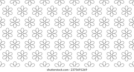 esquema de flor margarita sin fisuras