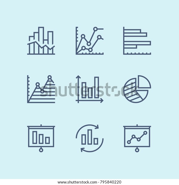 Outline Data Analysis Chart Diagram Vector Stock Vector (Royalty Free ...