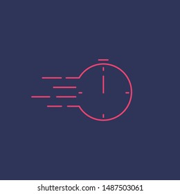 Outline deadline icon.Deadline vector illustration. Symbol for web and mobile