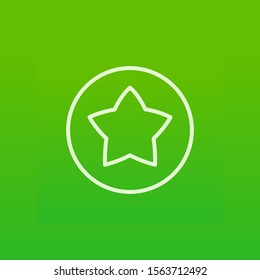 outline defining vector icon. isolated favorite element illustration from user interface concept. editable color stroke defining icon on white background
