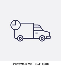 Outline delivery icon illustration,vector car sign symbol