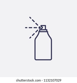Outline deodorant icon illustration,vector sprayer sign symbol