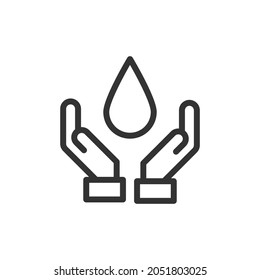 Outline design of ablution icon. Premium symbol for UI, app and web. Vector stroke object. Perfect ablution line icon.