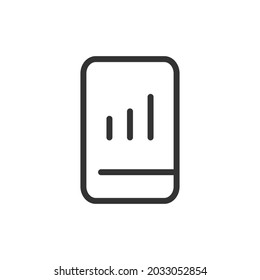 Esquema del diseño del icono de análisis. Símbolo premium para interfaz de usuario, aplicación y web. Objeto de trazo vectorial. Icono de línea de análisis perfecto.
