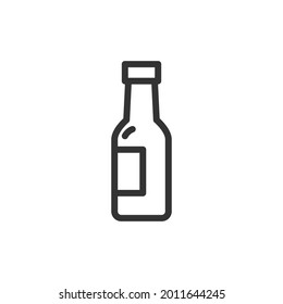 Outline design of beer icon. Premium symbol for UI, app and web. Vector stroke object. Perfect beer line icon.