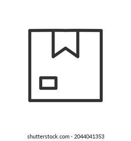 Outline design of box icon. Premium symbol for UI, app and web. Vector stroke object. Perfect box line icon.
