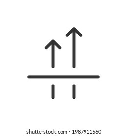Outline design of breathable material icon. Premium symbol for UI, app and web. Vector stroke object. Perfect breathable material line icon.