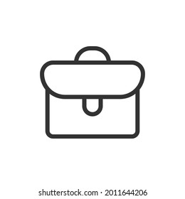 Outline design of briefcase icon. Premium symbol for UI, app and web. Vector stroke object. Perfect briefcase line icon.