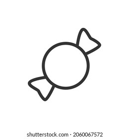 Outline design of candy icon. Premium symbol for UI, app and web. Vector stroke object. Perfect candy line icon.