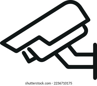 Diseño de esquema del icono de cctv. Símbolo premium para interfaz de usuario, aplicación y web. Objeto de trazo vectorial. Icono de línea cctv perfecto.