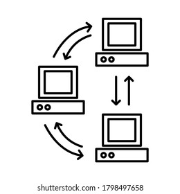 outline design conection three computer