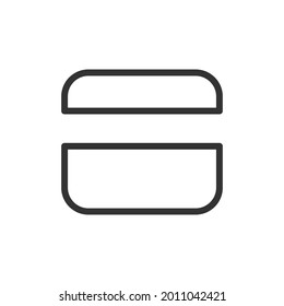 Diseño de esquema del icono de tarjeta de crédito. Símbolo premium para interfaz de usuario, aplicación y web. Objeto de trazo vectorial. Icono de línea de tarjeta de crédito perfecto.