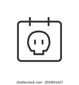 Rahmendesign des Deadline-Icons. Premium-Symbol für UI, App und Web. Vektorhub-Objekt. Perfektes Deadline-Symbol.
