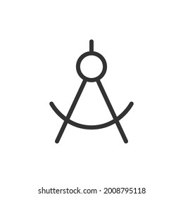 Outline design of divider icon. Premium symbol for UI, app and web. Vector stroke object. Perfect divider line icon.