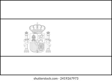 Rahmendesign-Flagge Spaniens