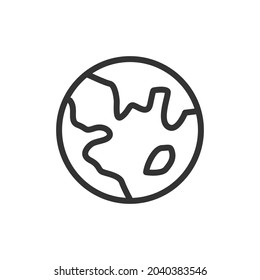 Rahmendesign des Globus-Icons Premium-Symbol für UI, App und Web. Vektorhub-Objekt. Perfektes Globus-Zeilensymbol.