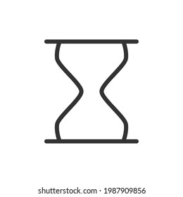 Outline design of hourglass icon. Premium symbol for UI, app and web. Vector stroke object. Perfect hourglass line icon.