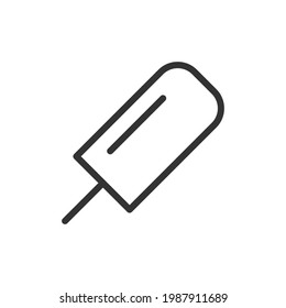 Outline design of ice cream icon. Premium symbol for UI, app and web. Vector stroke object. Perfect ice cream line icon.