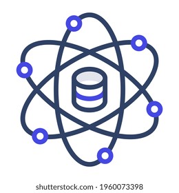      An outline design, icon of data science 