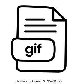 An outline design icon of file

