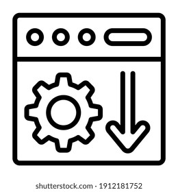 Rahmendesign, Symbol für die Installation des Systems