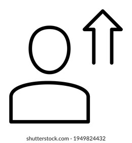 Un diseño de esquema, icono del perfil de carga