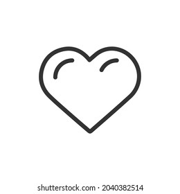 Outline design of love icon. Premium symbol for UI, app and web. Vector stroke object. Perfect love line icon.