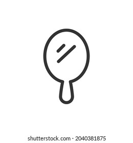 Outline design of mirror icon. Premium symbol for UI, app and web. Vector stroke object. Perfect mirror line icon.