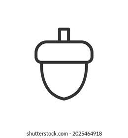 Outline design of nut icon. Premium symbol for UI, app and web. Vector stroke object. Perfect nut line icon.