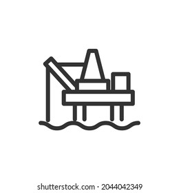 Outline design of oil icon. Premium symbol for UI, app and web. Vector stroke object. Perfect oil line icon.