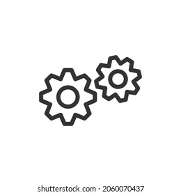 Rahmendesign des Prozesssymboles. Premium-Symbol für UI, App und Web. Vektorhub-Objekt. Perfektes Symbol für die Prozesslinie.
