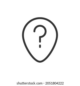 Outline design of question icon. Premium symbol for UI, app and web. Vector stroke object. Perfect question line icon.