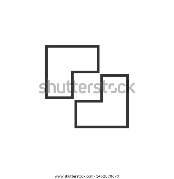 Outline design tool icon isolated on white\
background. Pathfinder symbol modern simple vector icon for website\
or mobile app