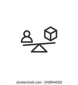 Outline design of trading icon. Premium symbol for UI, app and web. Vector stroke object. Perfect trading line icon.