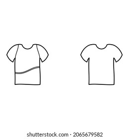 un diseño de esquema para una camiseta