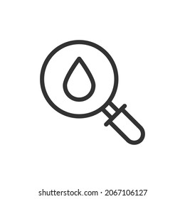 Outline design of water icon. Premium symbol for UI, app and web. Vector stroke object. Perfect water line icon.