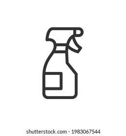 Outline design of window cleaner icon. Premium symbol for UI, app and web. Vector stroke object. Perfect window cleaner line icon.