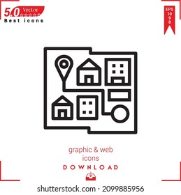 Icono de destino de esquema. vector de icono de destino aislado en fondo blanco. Diseño gráfico, diseño de material, iconos de Best sellers 2022, aplicación móvil, diseño de UI UX, vector de formato EPS 10