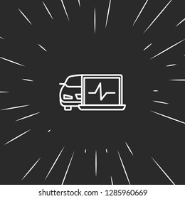 Outline diagnostic icon illustration isolated vector sign symbol