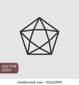 Outline diamond icon