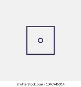 Outline dice icon illustration vector symbol