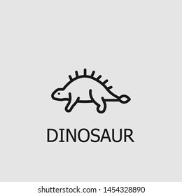 Outline dinosaur vector icon. Dinosaur illustration for web, mobile apps, design. Dinosaur vector symbol.